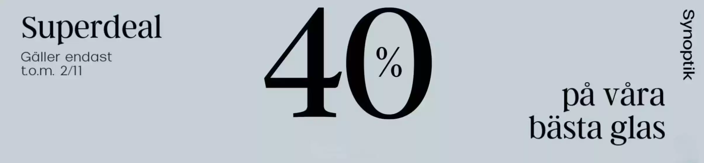 Upp till 40% på våra bästa glas.