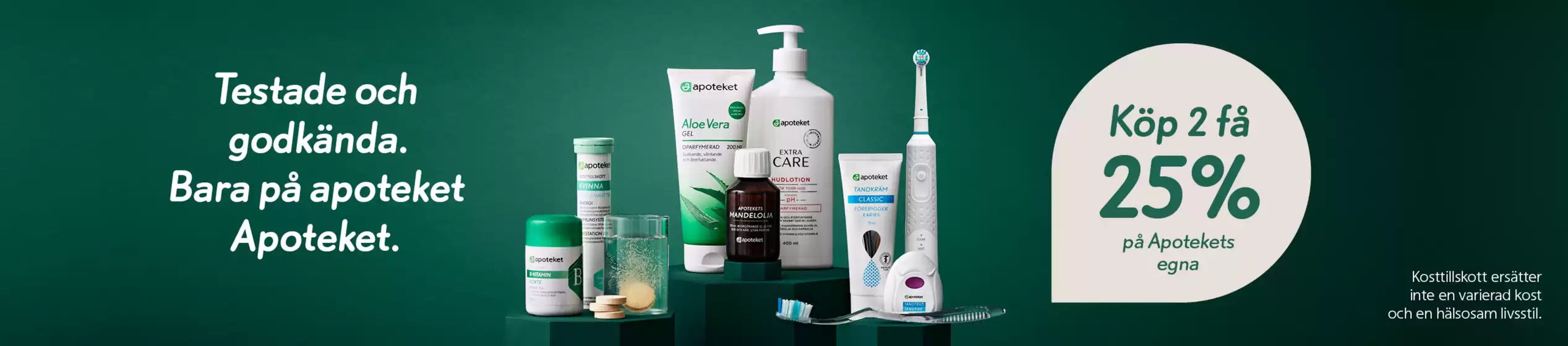 Apoteket 25% vid köp av 2!