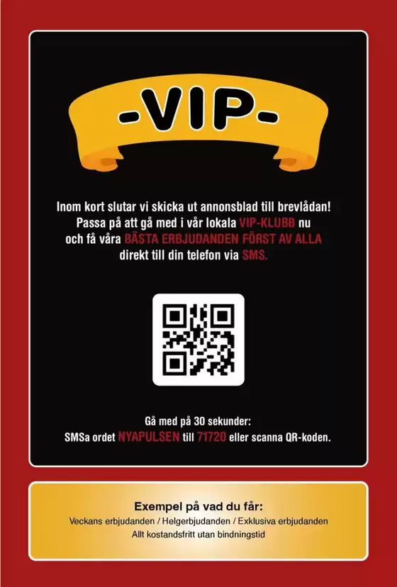 Nya Pulsen reklamblad