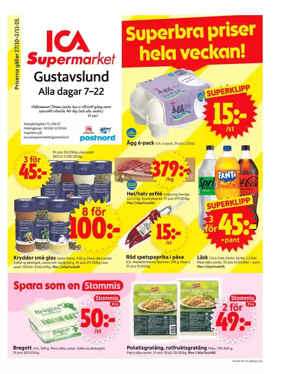 ICA Supermarket reklamblad