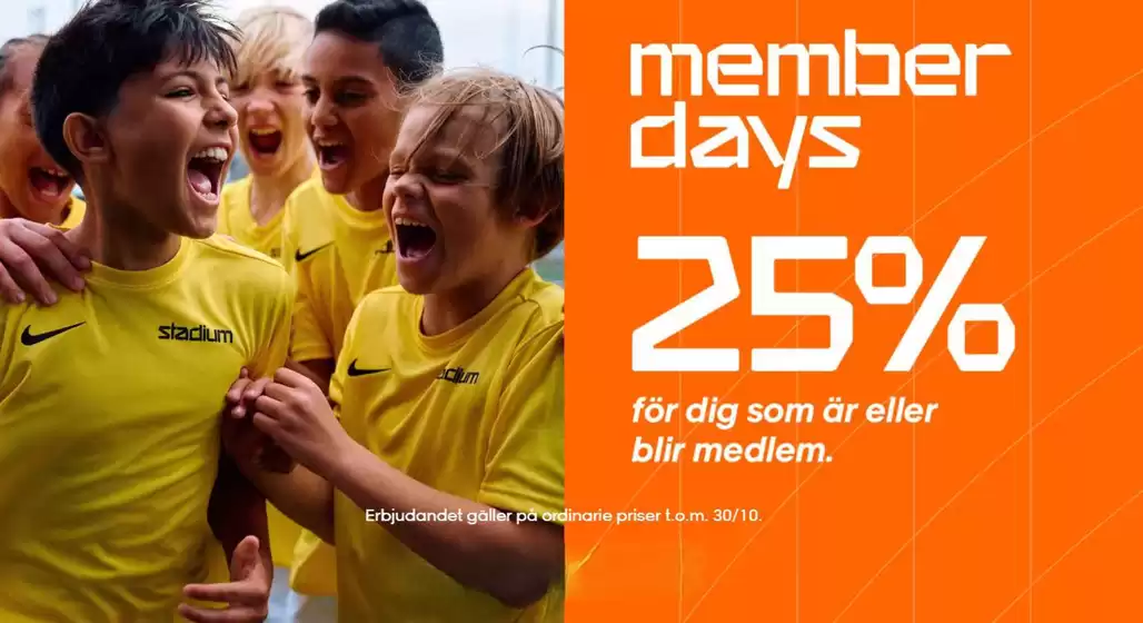 Stadium-katalog i Sundbyberg | Member days! Upp till 25%. | 2025-10-28T00:00:00.000Z - 2025-10-30T00:00:00.000Z