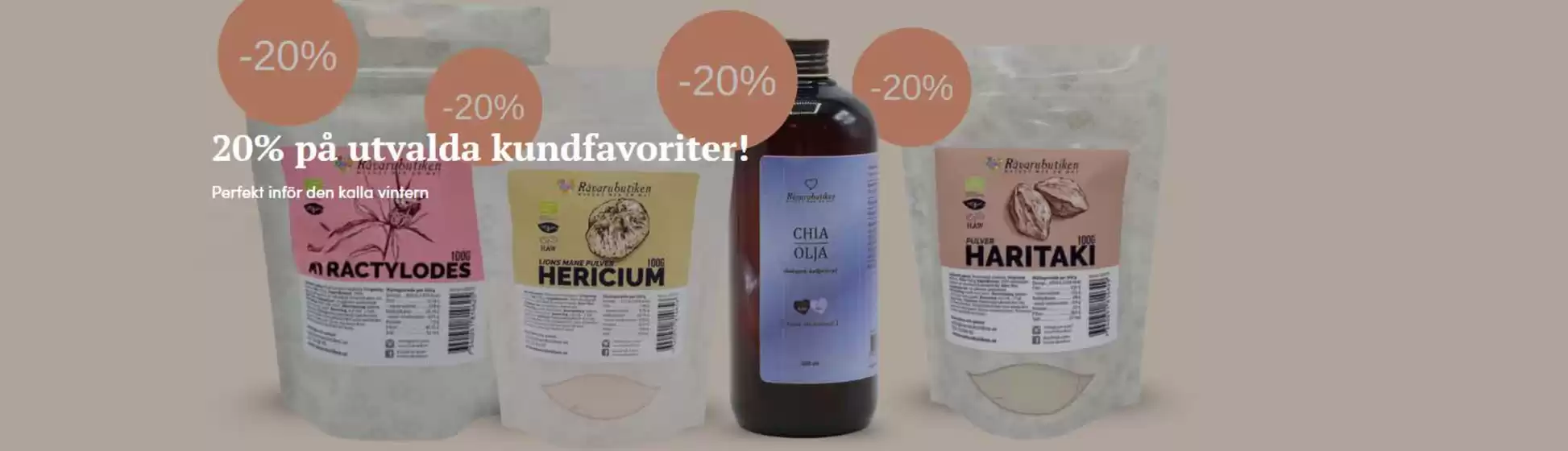 Råvarubutiken-katalog i Stockholm | 20% på utvalda kundfavoriter! | 2025-10-28T00:00:00.000Z - 2025-11-11T00:00:00.000Z