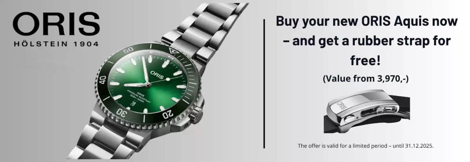 Rydbergs Ur-katalog | Get rubber strap for free! | 2025-10-28T00:00:00.000Z - 2025-12-31T00:00:00.000Z