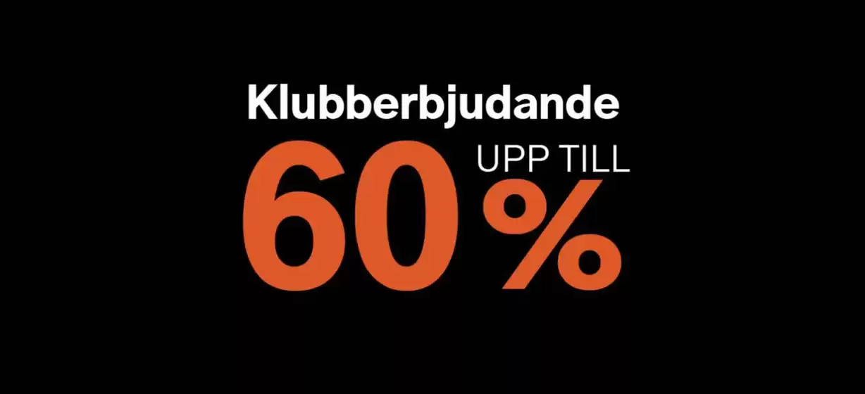 Upp till 60% rabatt!