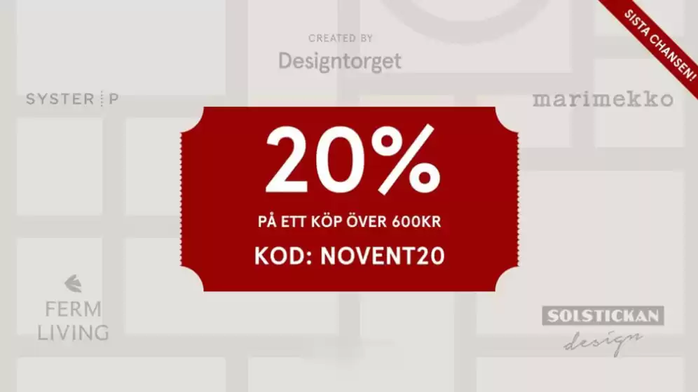DesignTorget-katalog i Kvissleby | Upp till 20%! | 2025-10-30T00:00:00.000Z - 2025-11-12T00:00:00.000Z