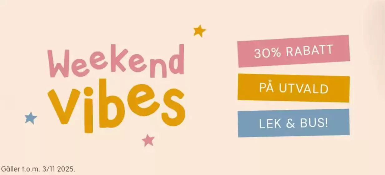 Babyland-katalog i Kungälv | Weekend vibes! Upp till 30% rabatt. | 2025-10-31T00:00:00.000Z - 2025-11-03T00:00:00.000Z