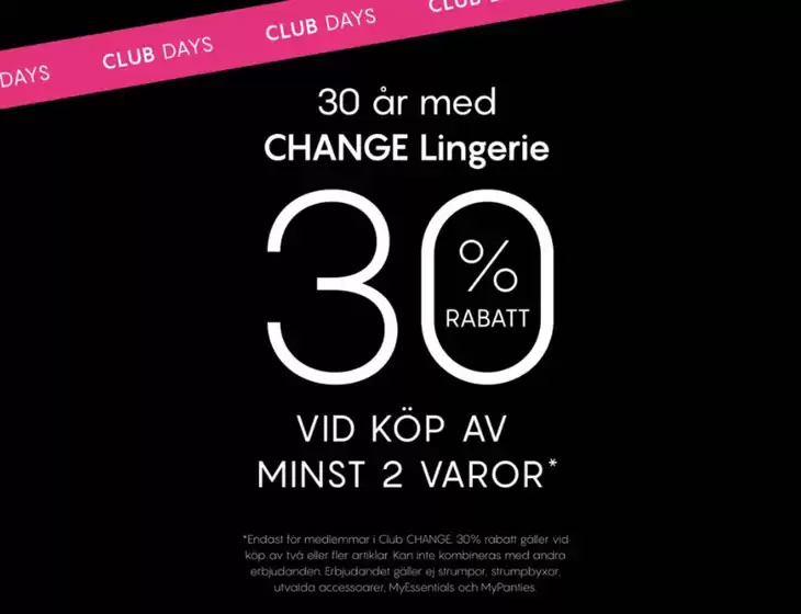 Change-katalog | Upp till 30% rabatt! | 2025-10-31T00:00:00.000Z - 2025-11-14T00:00:00.000Z