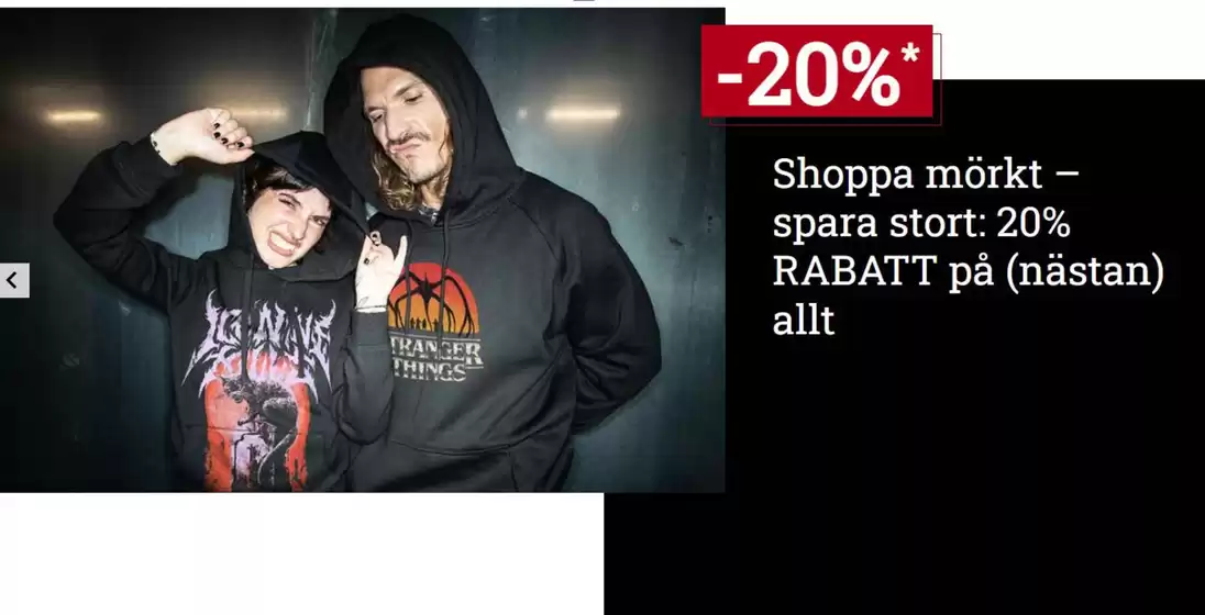 Sweden Rock-katalog i Farsta | Spara stort! 20% RABATT på (nästan) allt. | 2025-10-31T00:00:00.000Z - 2025-10-31T00:00:00.000Z