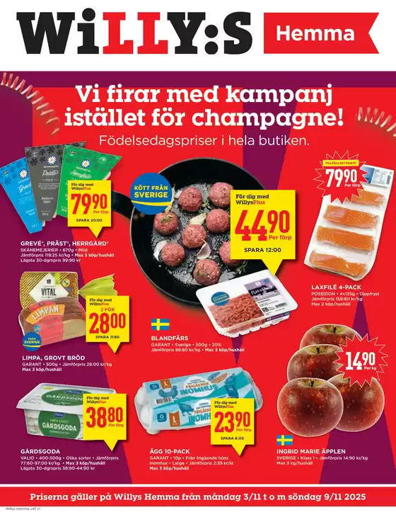 Willys-katalog i Åkersberga | Exklusiva deals för våra kunder | 2025-11-03T00:00:00.000Z - 2025-11-09T00:00:00.000Z