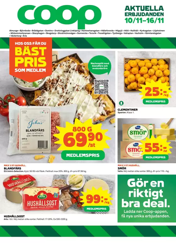 Coop Konsum-katalog i Flateby | Fantastiskt erbjudande för alla kunder | 2025-11-10T00:00:00.000Z - 2025-11-16T00:00:00.000Z