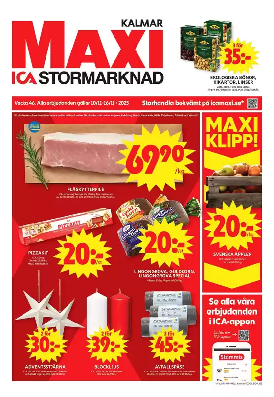 ICA Maxi-katalog i Ämnebo | Våra bästa deals för dig | 2025-11-10T00:00:00.000Z - 2025-11-16T00:00:00.000Z