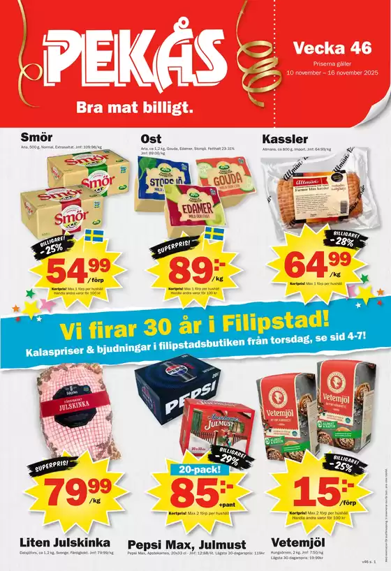 Pekås-katalog i Ämnebo | pekas annonsblad 2025 v46 Filipstad komprimerad | 2025-11-10T00:00:00.000Z - 2025-11-16T00:00:00.000Z