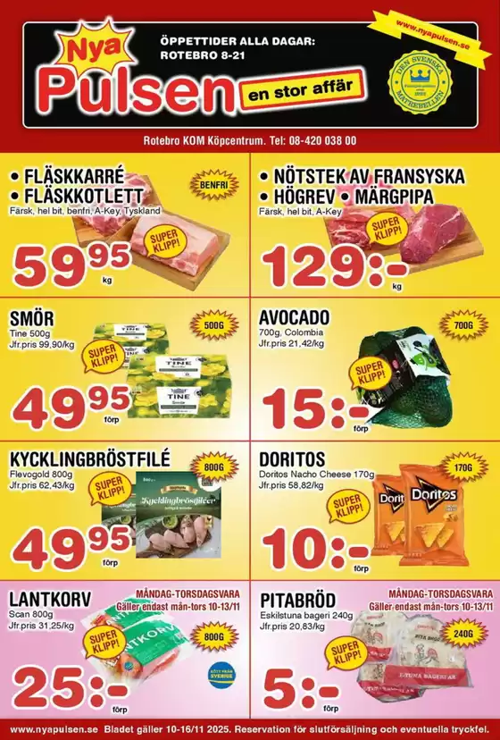 Nya Pulsen-katalog i Ämnebo | Exklusiva deals och fynd | 2025-10-16T00:00:00.000Z - 2025-11-16T00:00:00.000Z