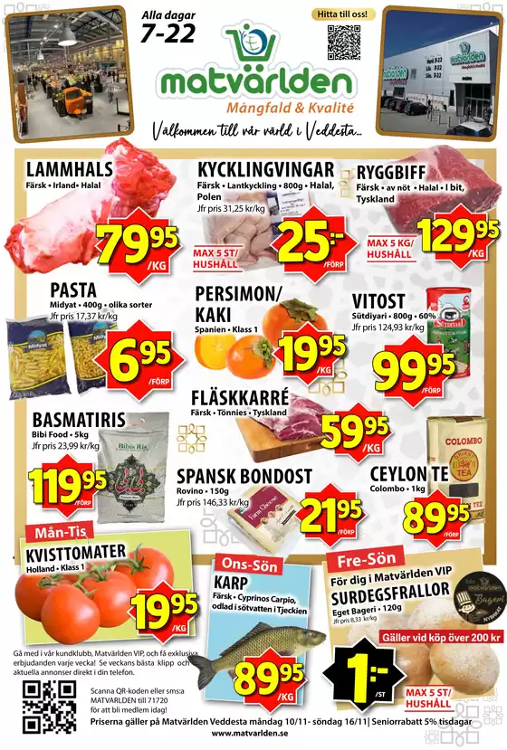 Matvärlden-katalog i Ämnebo | Veckans erbjudanden Veddesta! | 2025-11-10T00:00:00.000Z - 2025-11-16T00:00:00.000Z