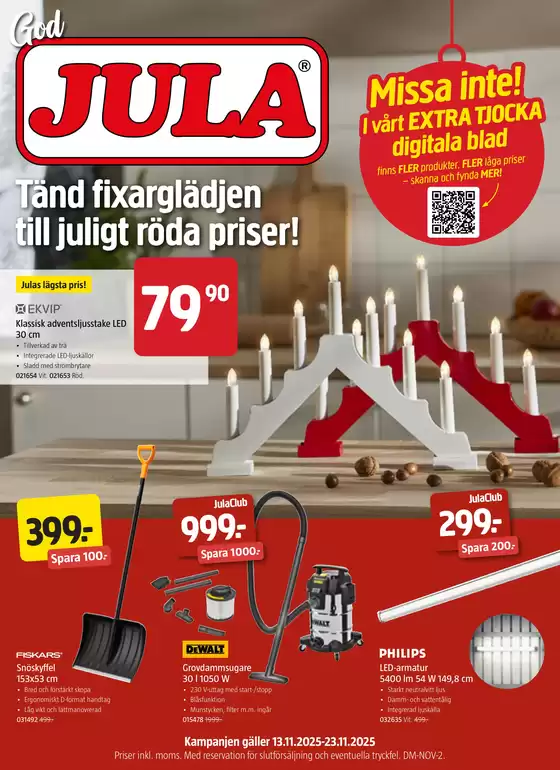Jula-katalog | kampanjbladet Jula | 2025-11-13T00:00:00.000Z - 2025-11-23T00:00:00.000Z