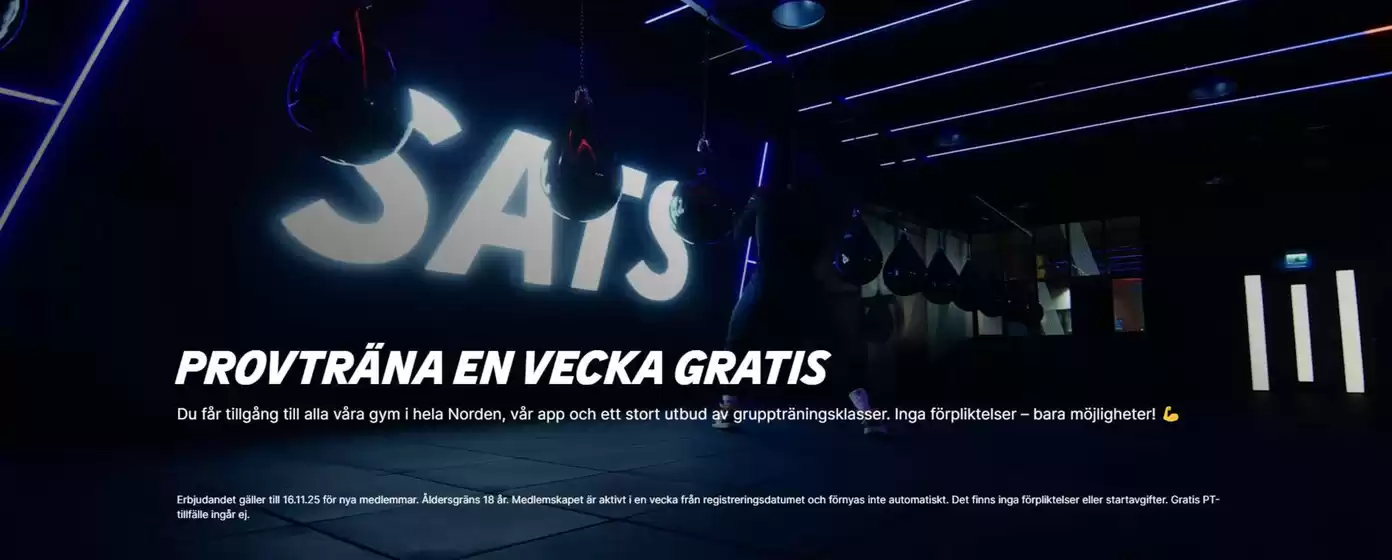 SATS-katalog i Jokkmokk | Provträna en vecka gratis! | 2025-11-13T00:00:00.000Z - 2025-11-16T00:00:00.000Z