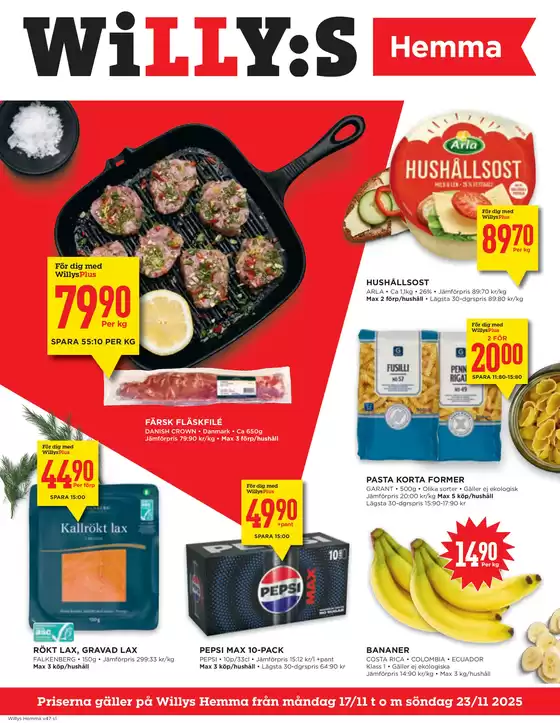 Willys-katalog i Tyresö | Willys Erbjudanden | 2025-11-17T00:00:00.000Z - 2025-11-23T00:00:00.000Z