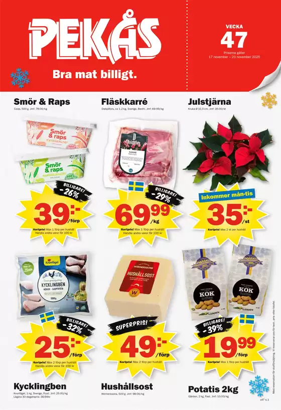 Pekås-katalog i Ludvika | pekas annonsblad 2025 v47 Vanliga komprimerad | 2025-11-17T00:00:00.000Z - 2025-11-23T00:00:00.000Z