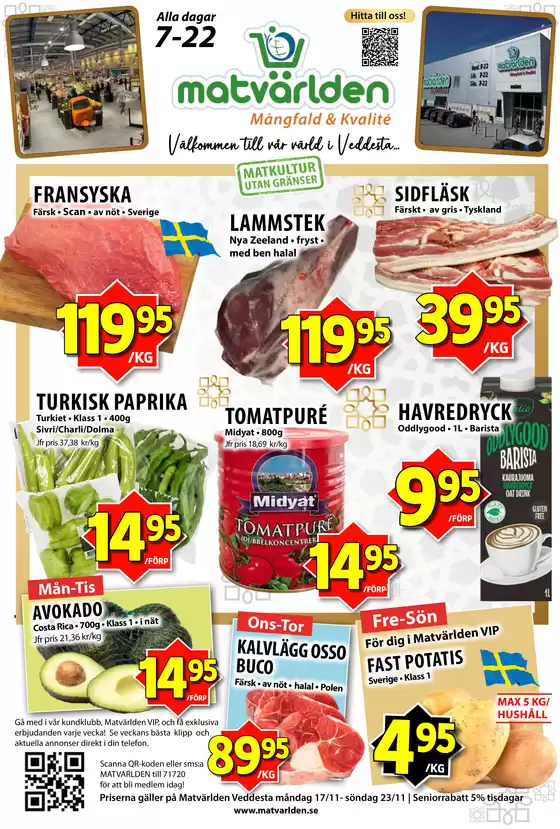 Matvärlden-katalog i Ludvika | Veckans erbjudanden Veddesta! | 2025-11-17T00:00:00.000Z - 2025-11-23T00:00:00.000Z