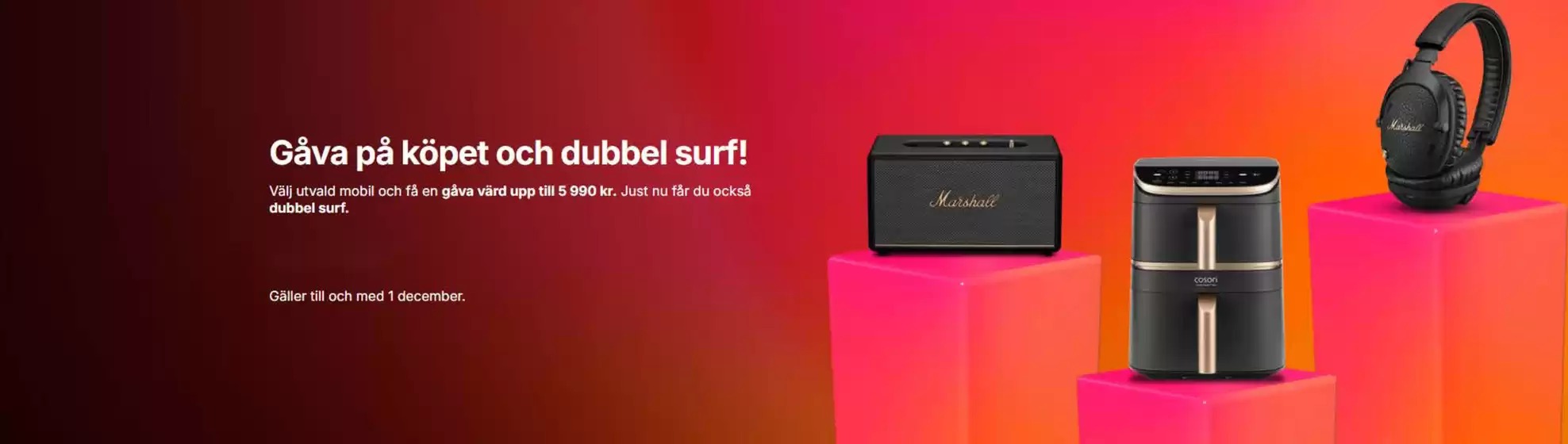 Tre-katalog i Stockholm | Gåva på köpet och dubbel surf! | 2025-11-17T00:00:00.000Z - 2025-12-01T00:00:00.000Z