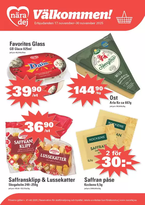 Nära dej-katalog | Kampanjpriser! | 2025-11-17T00:00:00.000Z - 2025-11-30T00:00:00.000Z