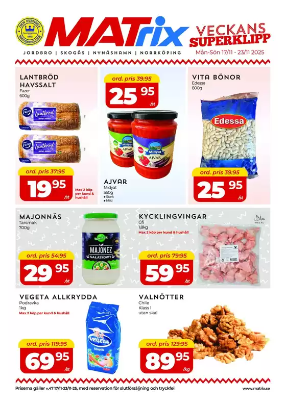 Matrix Butikerna-katalog i Borås | Matrix Veckans Annons | 2025-11-17T00:00:00.000Z - 2025-11-23T00:00:00.000Z