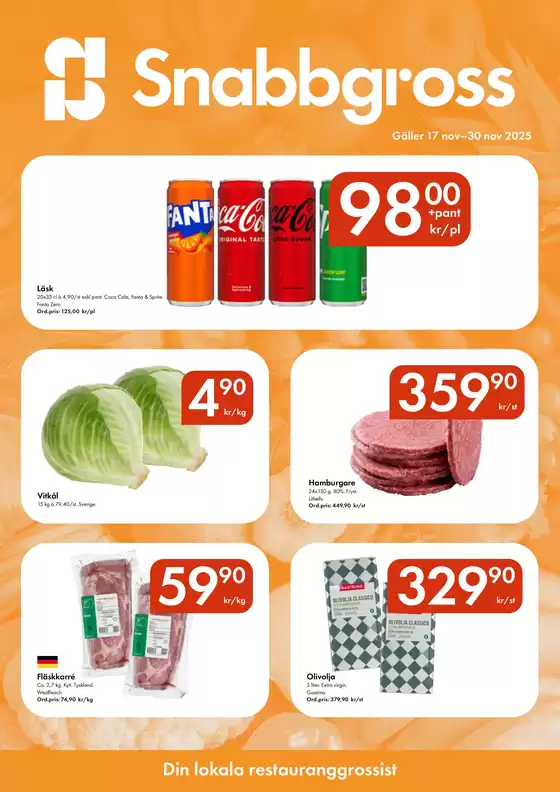 Snabbgross-katalog i Växjö | Snabbgross Kampanjblad v. 47–48 | 2025-11-12T00:00:00.000Z - 2025-12-01T00:00:00.000Z