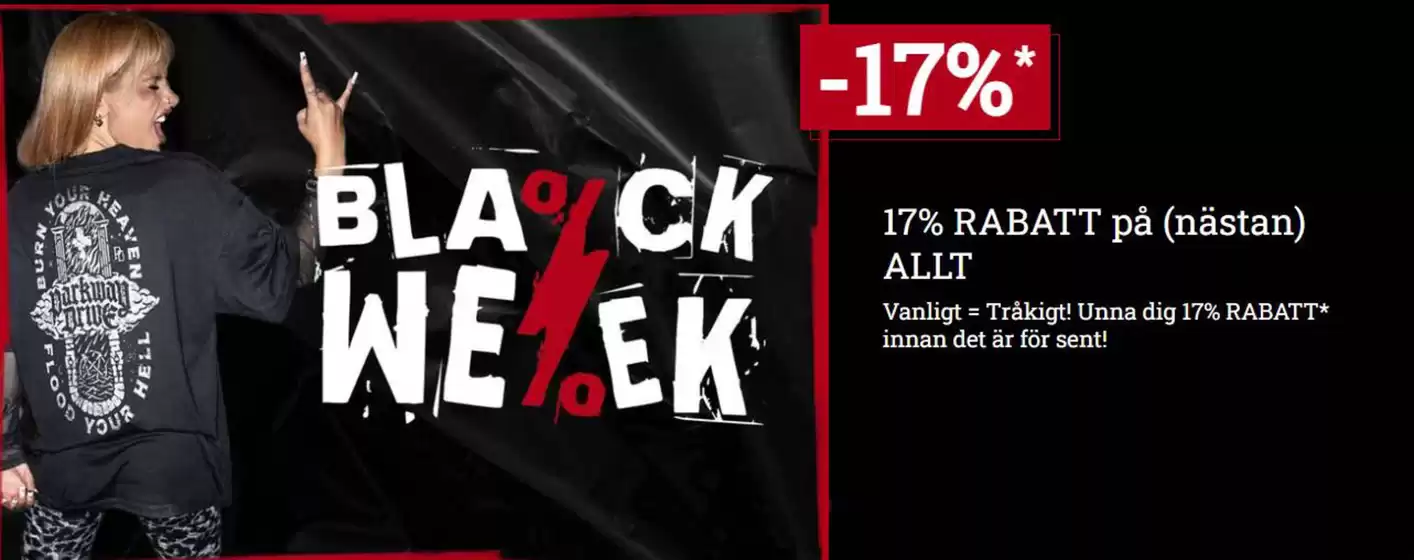 Sweden Rock-katalog i Huskvarna | Black week Upp till -70%! | 2025-11-20T00:00:00.000Z - 2025-11-30T00:00:00.000Z