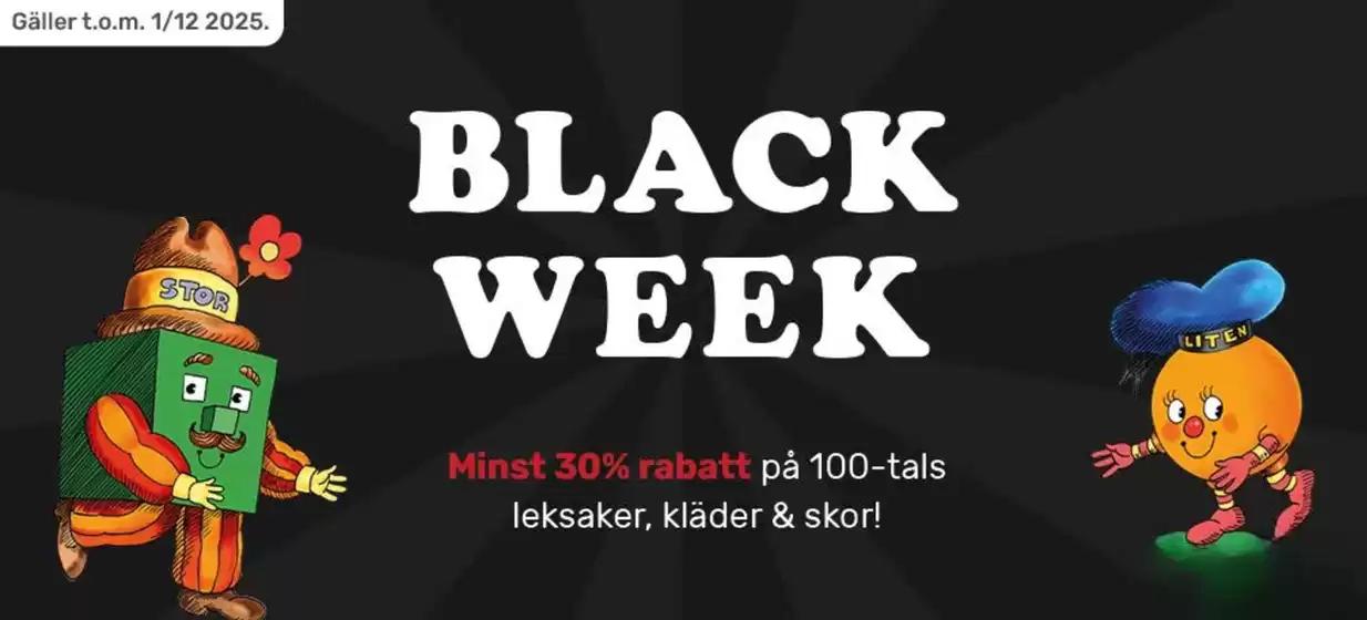 Stor & Liten-katalog i Göteborg | Black week!  | 2025-11-21T00:00:00.000Z - 2025-12-01T00:00:00.000Z