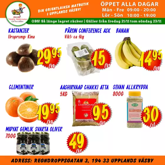 Väsby Matcenter-katalog i Stockholm | Kanonkampanjer! | 2025-11-21T00:00:00.000Z - 2025-11-23T00:00:00.000Z