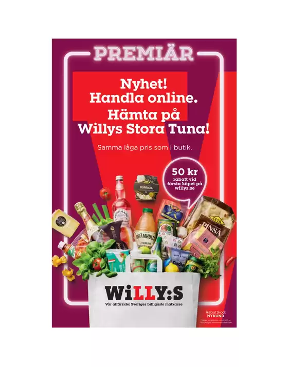Willys-katalog i Arvika | Fantastiskt erbjudande för fyndjägare | 2025-11-24T00:00:00.000Z - 2025-12-08T00:00:00.000Z