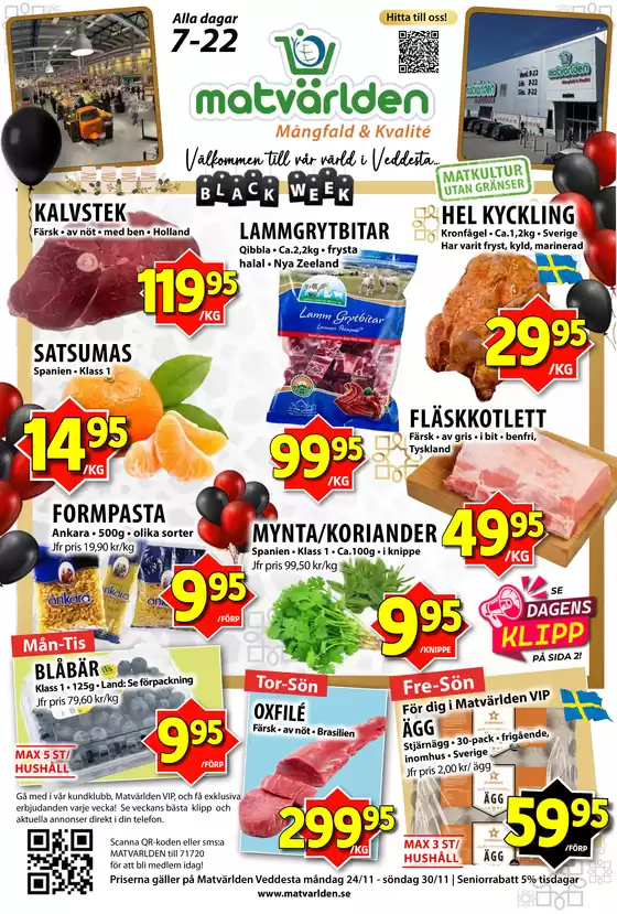 Matvärlden-katalog i Arvika | Veckans erbjudanden Veddesta! | 2025-11-24T00:00:00.000Z - 2025-11-30T00:00:00.000Z