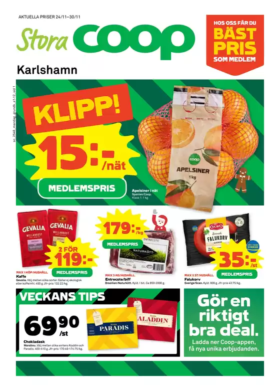 Stora Coop-katalog i Arvika | Erbjudanden för fyndjägare | 2025-11-24T00:00:00.000Z - 2025-11-30T00:00:00.000Z