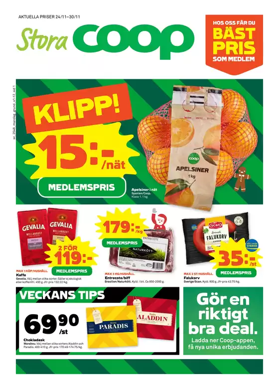Stora Coop-katalog i Arvika | Nya erbjudanden att upptäcka | 2025-11-24T00:00:00.000Z - 2025-11-30T00:00:00.000Z
