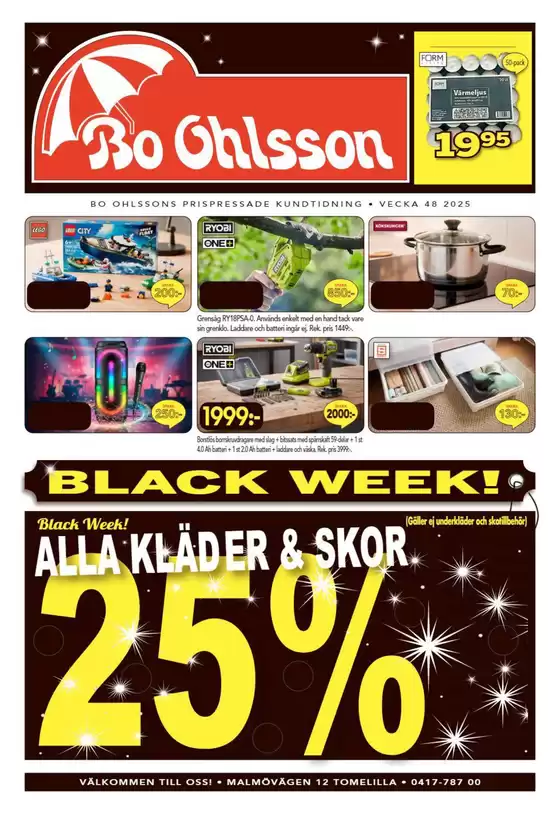 Bo Ohlsson-katalog i Markaryd | Bo Ohlsson reklamblad | 2025-11-25T00:00:00.000Z - 2025-12-01T00:00:00.000Z