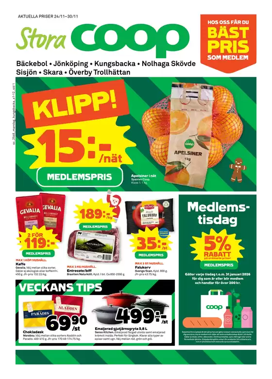 Stora Coop-katalog i Markaryd | Top-erbjudanden för sparrävar | 2025-11-24T00:00:00.000Z - 2025-11-30T00:00:00.000Z