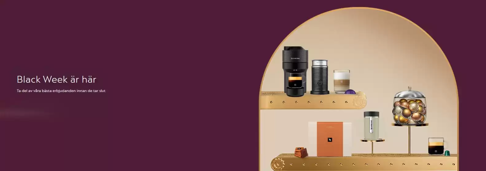 Nespresso-katalog i Trelleborg | Black week!  | 2025-11-26T00:00:00.000Z - 2025-12-01T00:00:00.000Z