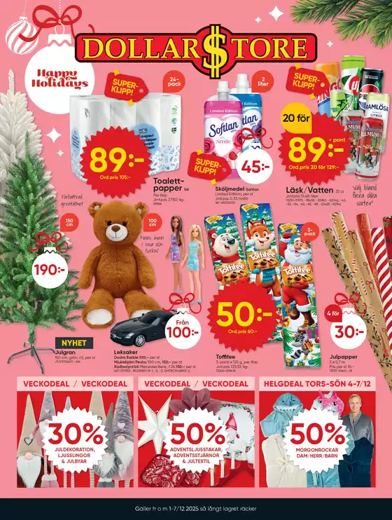 DollarStore-katalog | DollarStore Erbjudanden | 2025-07-12T00:00:00.000Z - 2025-12-07T00:00:00.000Z
