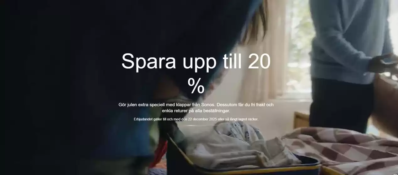 Sonos-katalog i Lomma | Spara 20% rabatt! | 2025-12-02T00:00:00.000Z - 2025-12-22T00:00:00.000Z