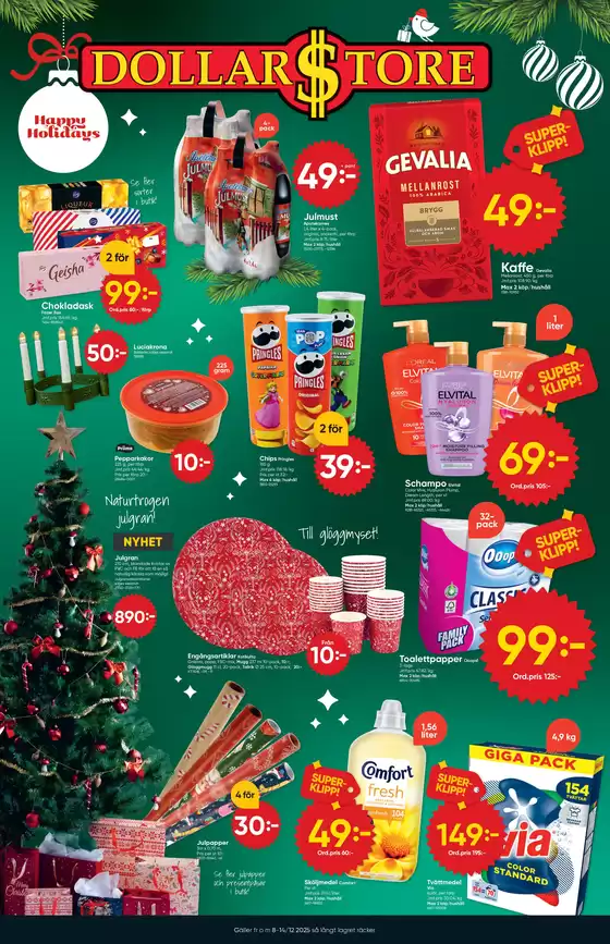 DollarStore-katalog i Färjestaden | DollarStore Erbjudanden | 2025-12-08T00:00:00.000Z - 2025-12-14T00:00:00.000Z