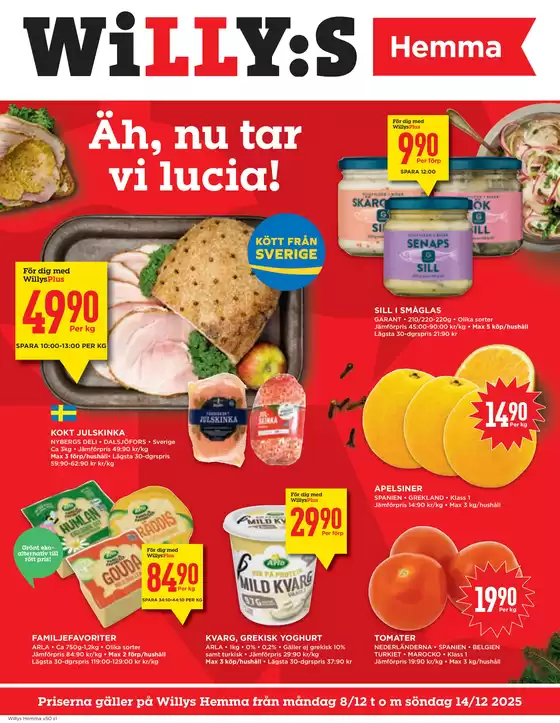 Willys-katalog i Länghem | Willys Erbjudanden | 2025-12-08T00:00:00.000Z - 2025-12-14T00:00:00.000Z