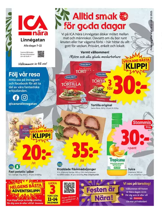 ICA Nära-katalog i Länghem | ICA Nära reklamblad | 2025-12-08T00:00:00.000Z - 2025-12-14T00:00:00.000Z