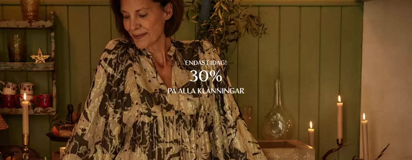 Indiska-katalog | Upp till 30% på alla klänningar! | 2025-12-10T00:00:00.000Z - 2025-12-25T00:00:00.000Z