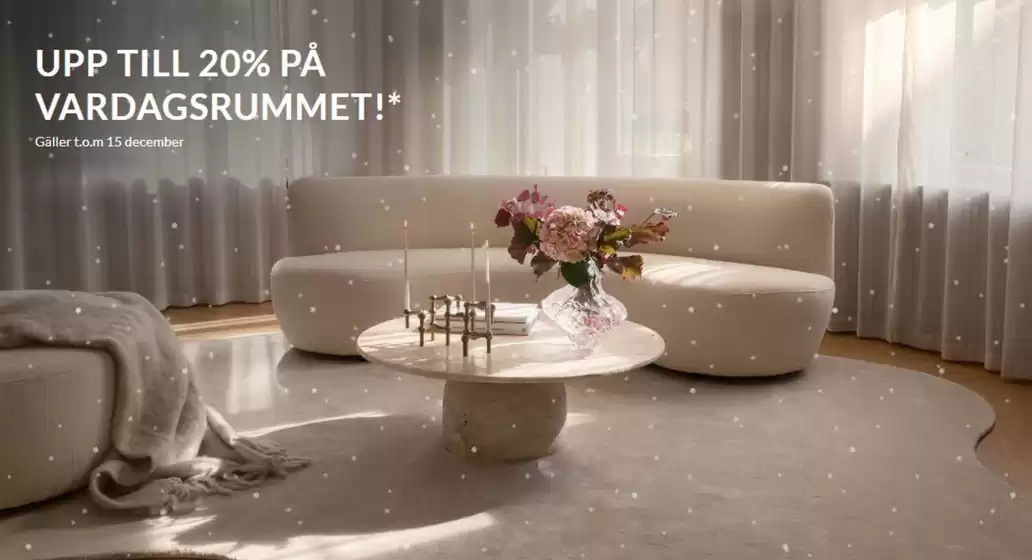 Sleepo-katalog i Uppsala | Upp till 20% på vardagsrummet! | 2025-12-12T00:00:00.000Z - 2025-12-26T00:00:00.000Z