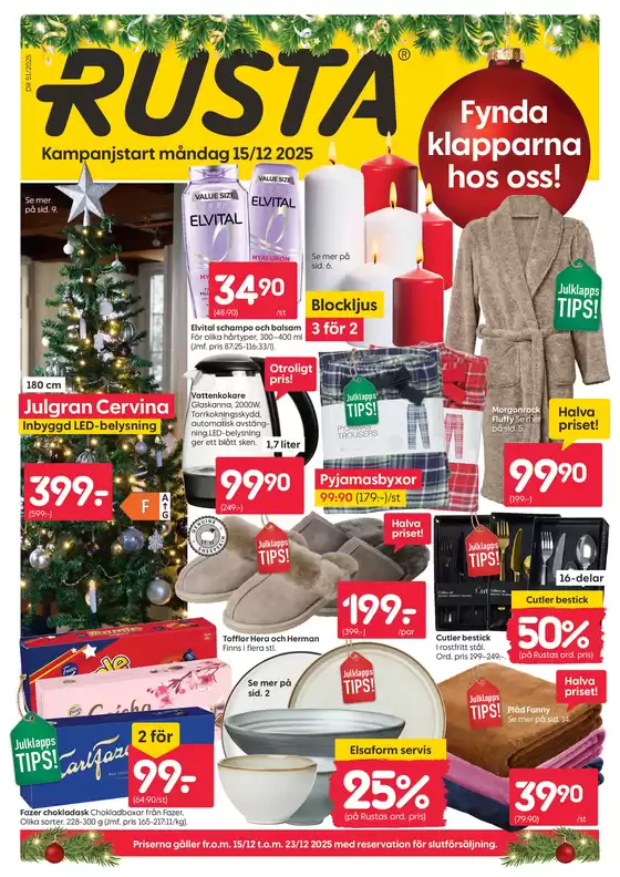 Rusta-katalog i Västervik | Rusta reklambad | 2025-12-15T00:00:00.000Z - 2025-12-23T00:00:00.000Z