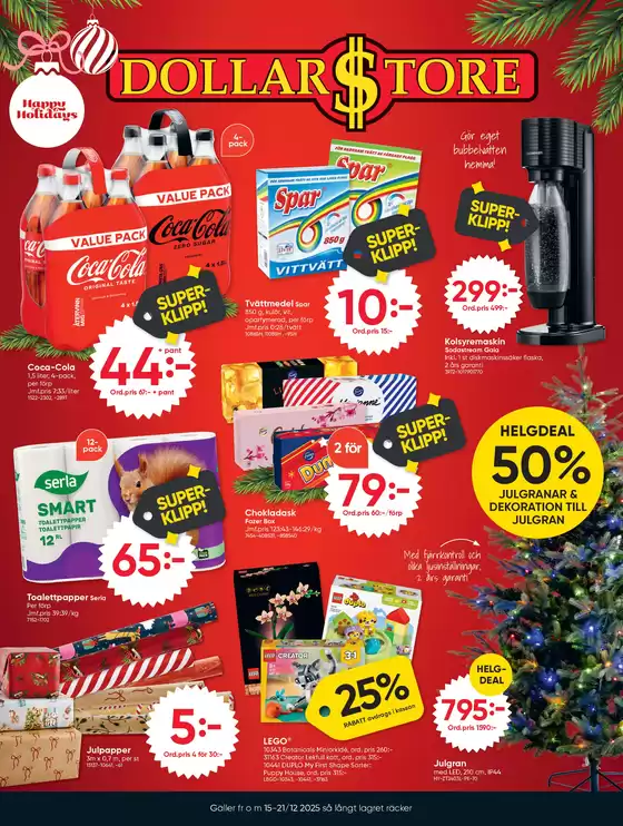 DollarStore-katalog i Boden | DollarStore Erbjudanden | 2025-12-15T00:00:00.000Z - 2025-12-21T00:00:00.000Z