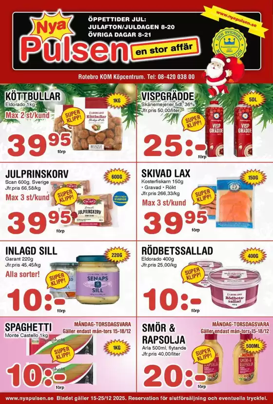 Nya Pulsen-katalog i Halmstad | Nya Pulsen reklamblad | 2025-12-15T00:00:00.000Z - 2025-12-25T00:00:00.000Z