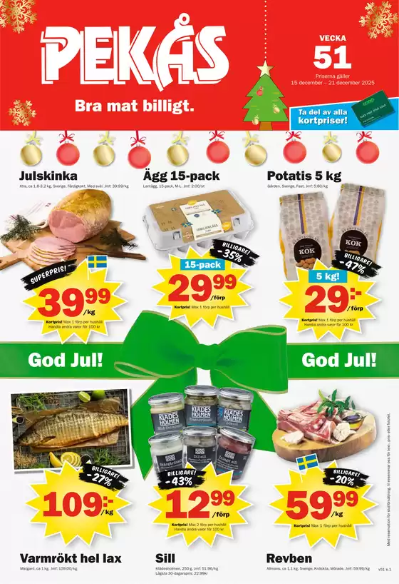 Pekås-katalog i Halmstad | Pekas annonsblad 2025 v51 Vanliga komprimerad | 2025-12-15T00:00:00.000Z - 2025-12-21T00:00:00.000Z