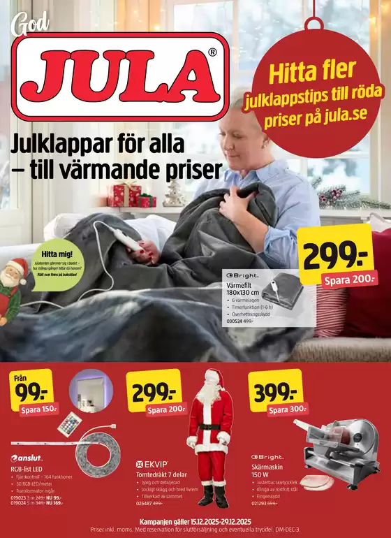Jula-katalog i Örnsköldsvik | kampanjbladet Jula | 2025-12-15T00:00:00.000Z - 2025-12-29T00:00:00.000Z