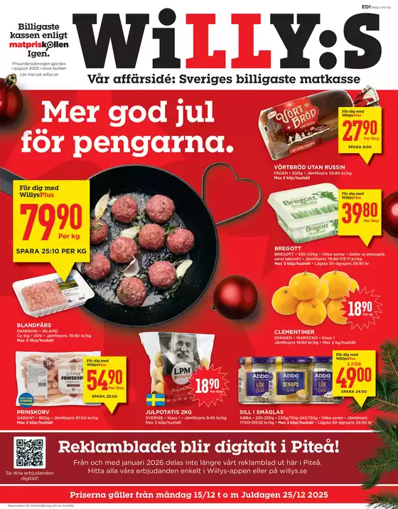 Willys-katalog i Halmstad | Exklusiva fynd | 2025-12-15T00:00:00.000Z - 2025-12-25T00:00:00.000Z